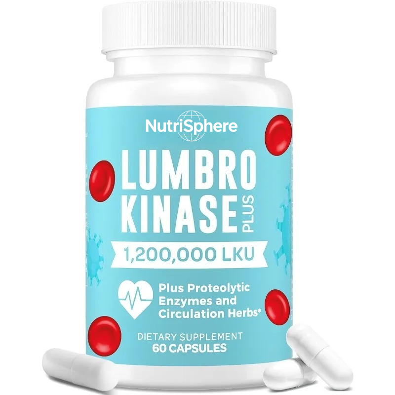 Herbal Supplement - Kapsul Suplemen Lumbrokinase, Mengandung Campuran Enzim