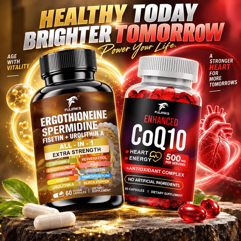 Health Wellness - Suplemen Kombinasi All-in-One CoQ10 + Ergothioneine