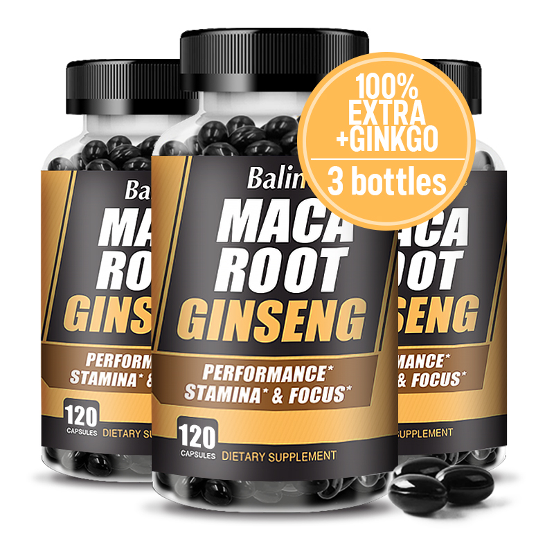 Herbal Supplement - Kapsul akar Maca (mengandung maca hitam)