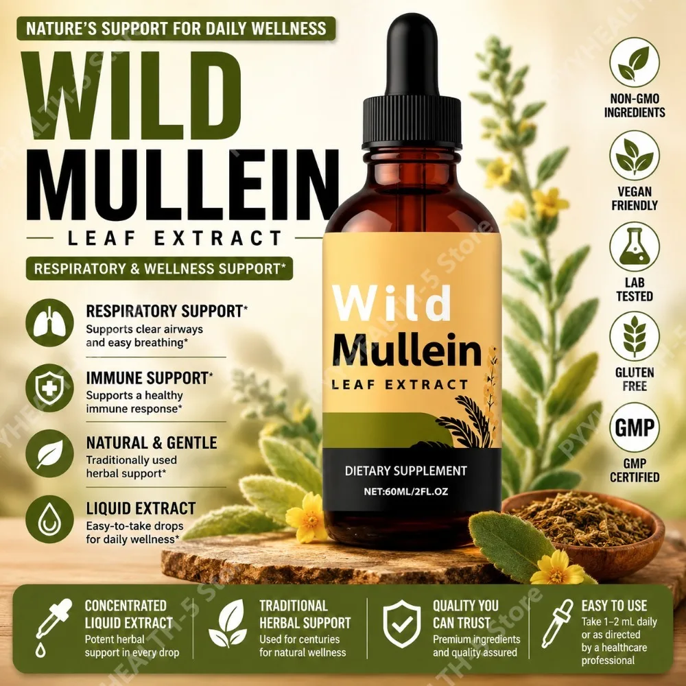 Tetes Daun Mullein Liar dengan - Herbal Supplement ulasan dan harga