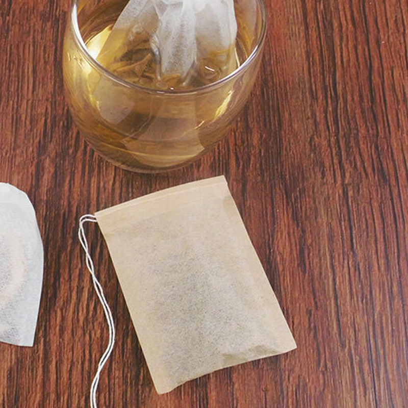 100Pcs Kantong Teh Tali Serut  - Herbal Tea ulasan dan harga