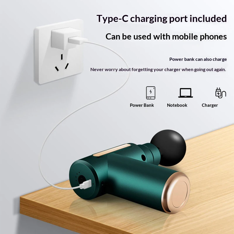 Pistol Pijat Mini Portabel USB - Health Wellness ulasan dan harga