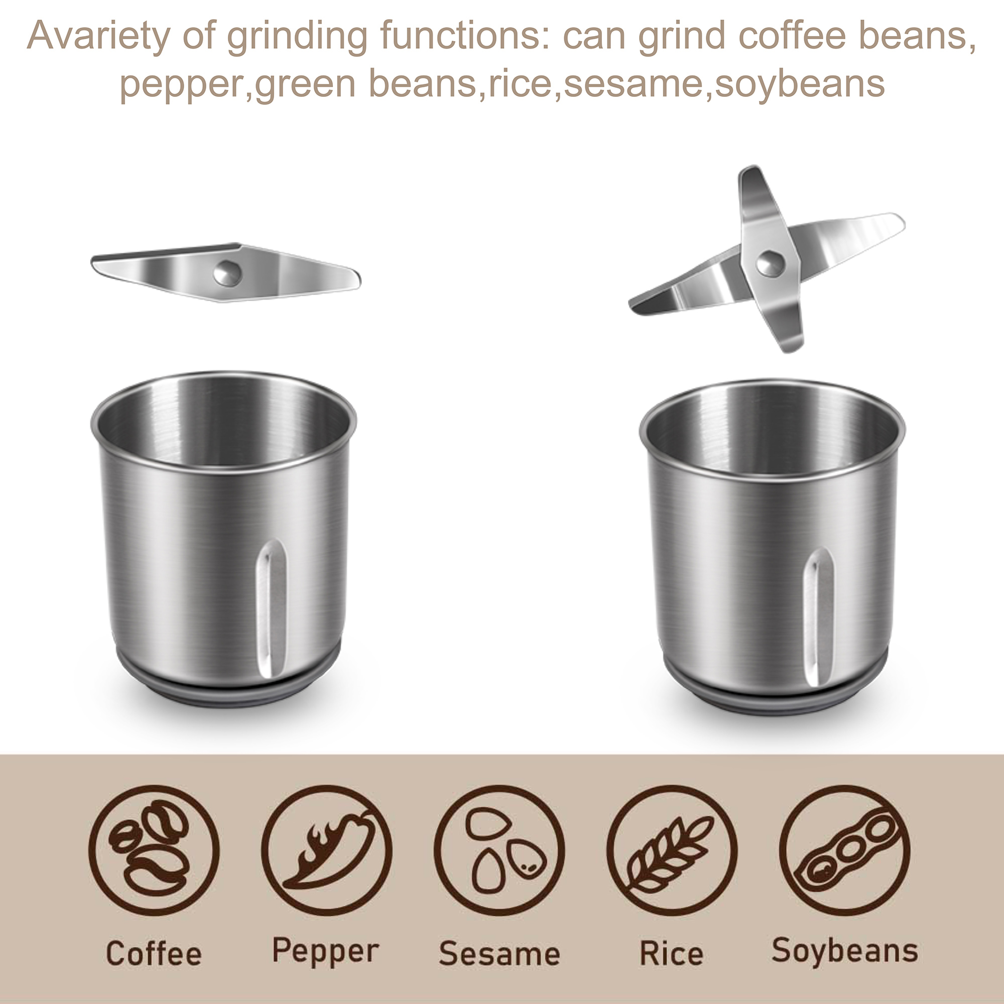 Penggiling kopi elektrik dapat - Dried Herbs ulasan dan harga