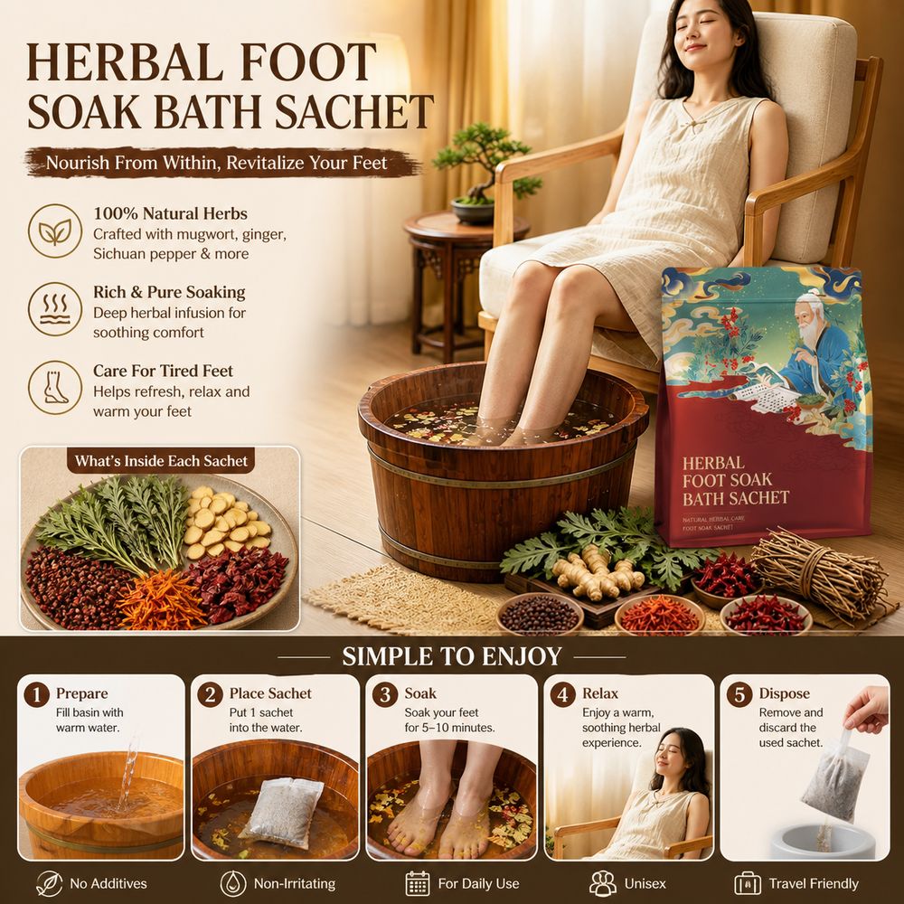 Kantong Perendam Kaki dengan C - Dried Herbs ulasan dan harga